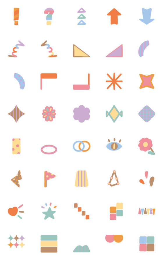 [LINE絵文字]Everyday Decorative Emojisの画像一覧