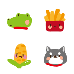 [LINE絵文字] Crocodile with his friendsの画像