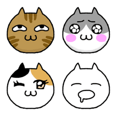 [LINE絵文字] 変顔な猫さんです 修正版の画像