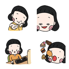 [LINE絵文字] funny woman .の画像