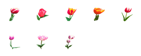 [LINE絵文字]stemmed tulipの画像一覧