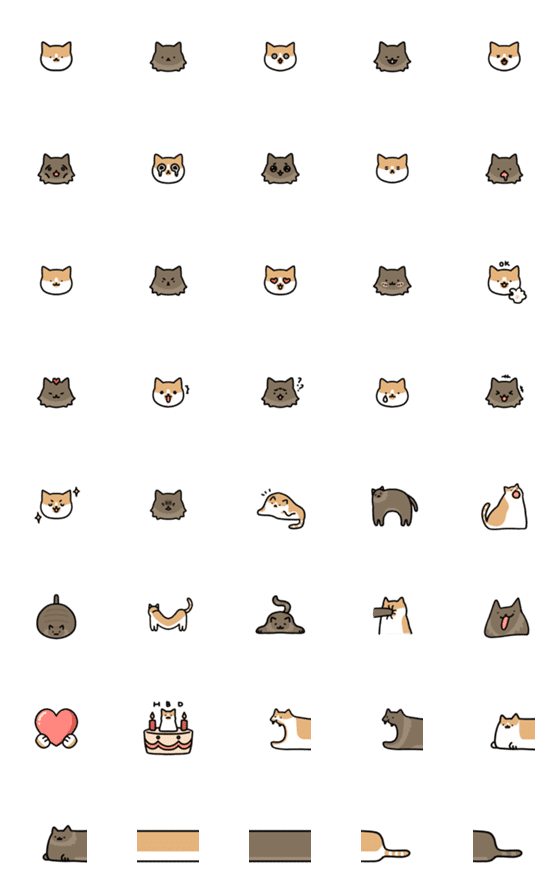 [LINE絵文字]just meow meowの画像一覧