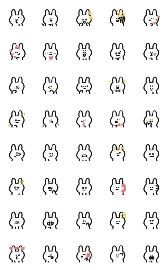 [LINE絵文字]Year of the Rabbit Rabbit Brigadeの画像一覧