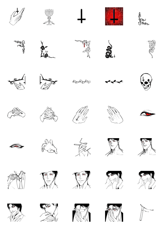 [LINE絵文字]Vesov'x McQueen 666  - Emojiの画像一覧