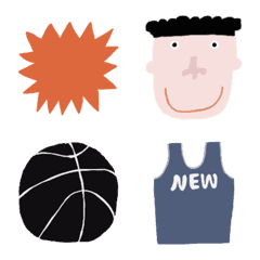 [LINE絵文字] アイラブ バスケットボールの画像