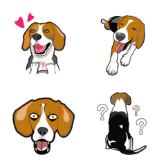 [LINE絵文字] Dog Beagle BANI 2の画像