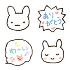 [LINE絵文字] うさぎ 吹き出しの画像