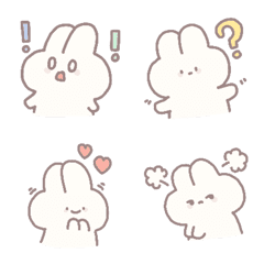 [LINE絵文字] Nsa Rabbit cuteの画像