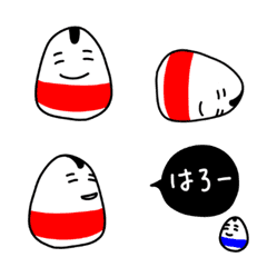 [LINE絵文字] 起き上がり小法師Emojiの画像