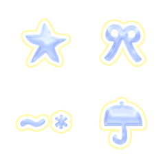 [LINE絵文字] Diamond blue graffiti Emojiの画像