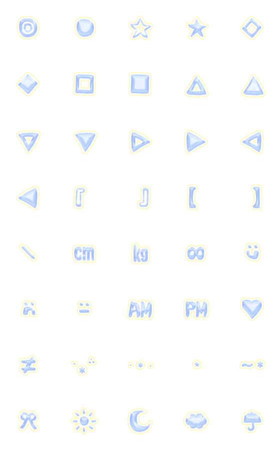 [LINE絵文字]Diamond blue graffiti Emojiの画像一覧