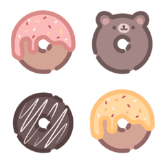 [LINE絵文字] Yummy Donutsの画像