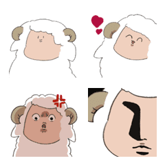 [LINE絵文字] 陽気な羊の画像