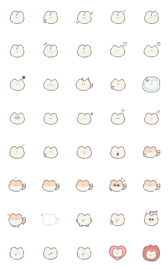 [LINE絵文字]animal emoticon stickers！の画像一覧