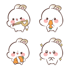 [LINE絵文字] Bunny Jajan 3 (Emoji)の画像