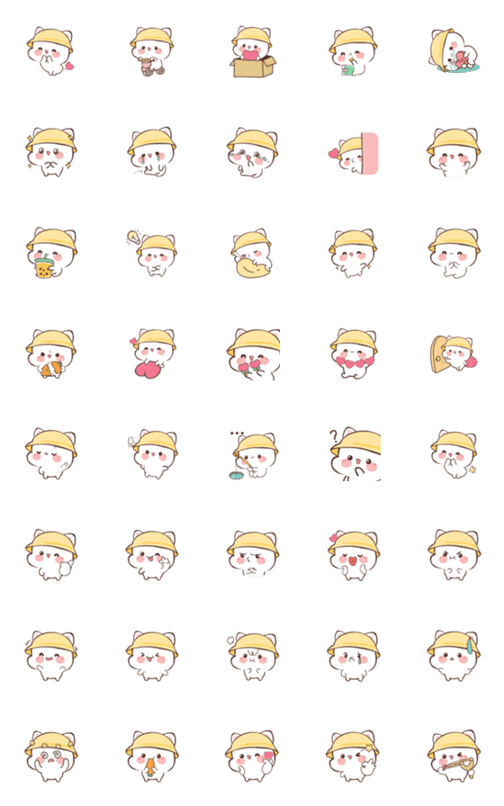 [LINE絵文字]Kucing Celometan 2 (Emoji)の画像一覧