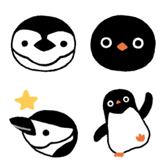 [LINE絵文字] ヒゲペンギン ＆ アデリーペンギンの画像