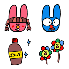 [LINE絵文字] ゆるーいウサギさんの画像