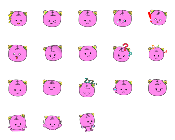 [LINE絵文字]miru mojiの画像一覧