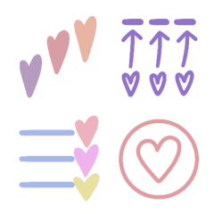 [LINE絵文字] Animated Heart Emojisの画像