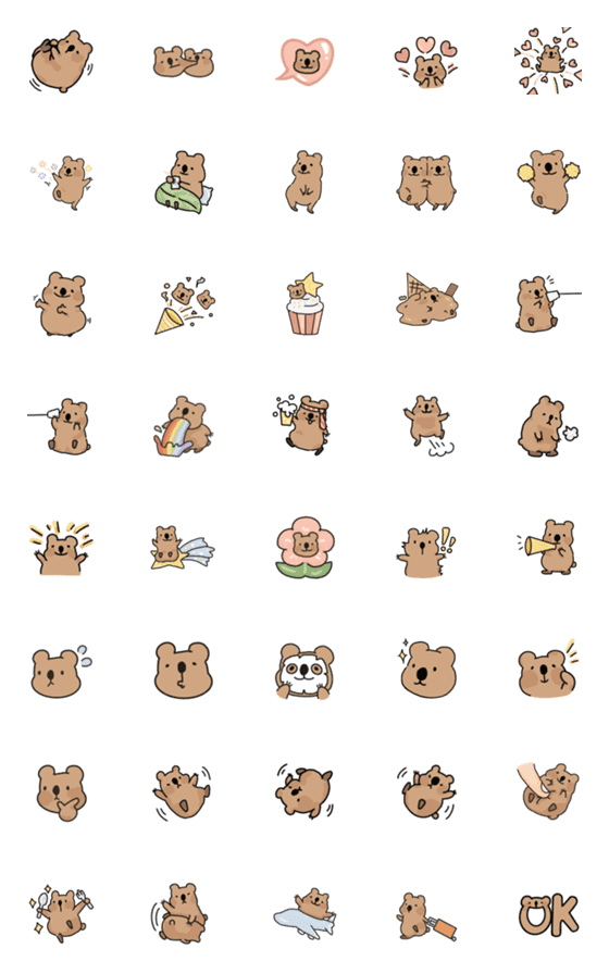 [LINE絵文字]Quokka kakaの画像一覧