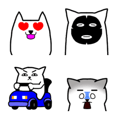 [LINE絵文字] 太眉の猫ちゃん‼︎no.2の画像