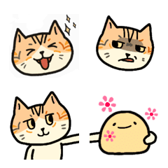 [LINE絵文字] 三毛猫 RuRu-emojiの画像