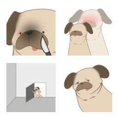 [LINE絵文字] sleepy pug 1の画像