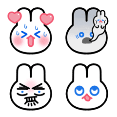 [LINE絵文字] Little White Bunny Bun 3の画像