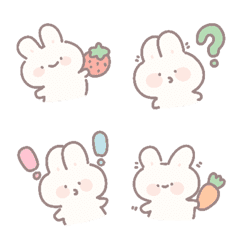 [LINE絵文字] Nza emoji rabbit cute cute .の画像