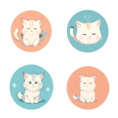 [LINE絵文字] Cats Emoji Aの画像