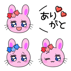 [LINE絵文字] キラキラうさぎの画像