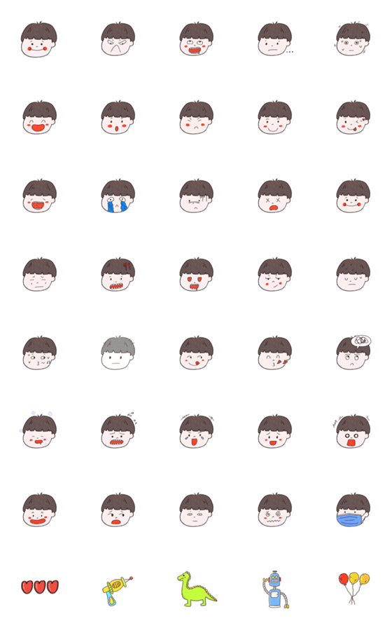 [LINE絵文字]little baby bangs boyの画像一覧