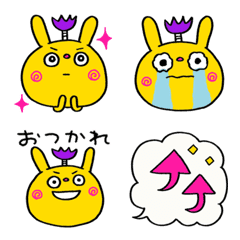 [LINE絵文字] うさぎサムライ絵文字の画像