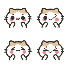 [LINE絵文字] orange tabby emojiの画像