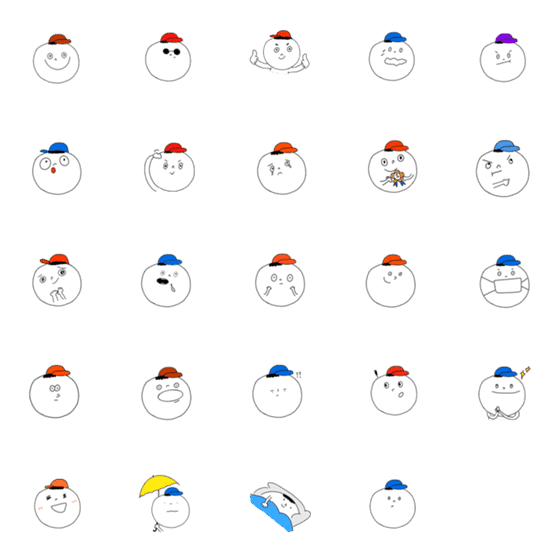 [LINE絵文字]emoji emoji lifeの画像一覧