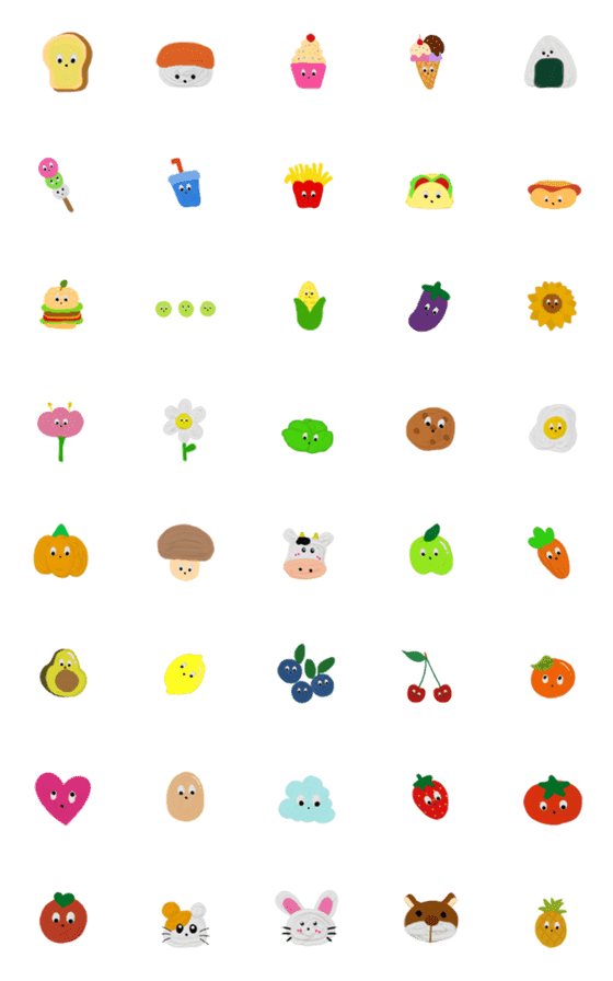 [LINE絵文字]cute cute emoji Lineの画像一覧