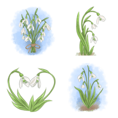 [LINE絵文字] Snowdrop skyの画像