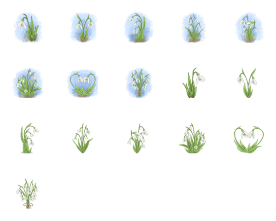 [LINE絵文字]Snowdrop skyの画像一覧