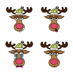 [LINE絵文字] The moodiness of reindeer Xiaomoの画像