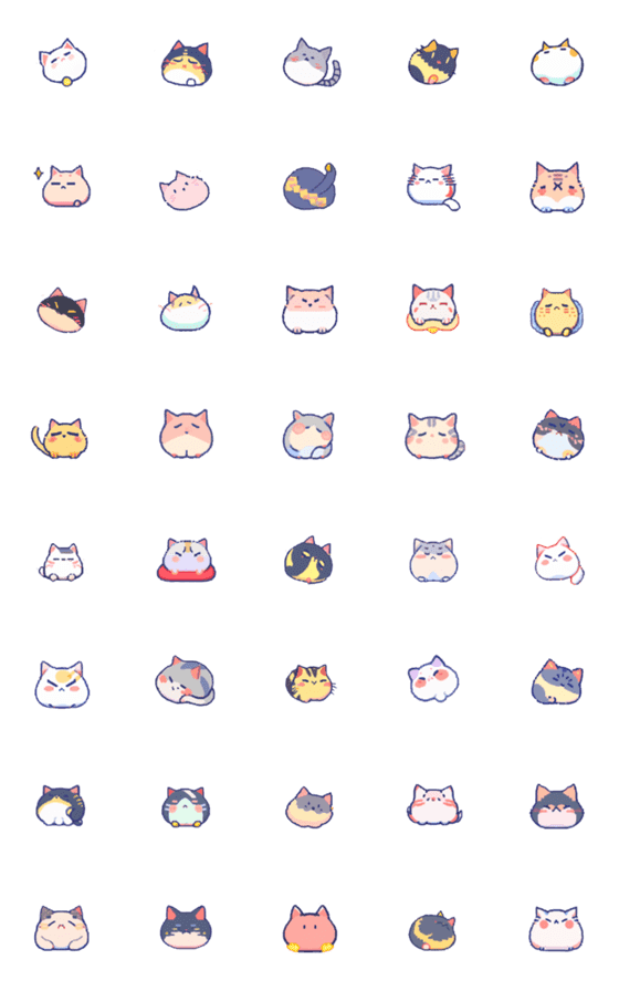 [LINE絵文字]Steamed Bun Catの画像一覧