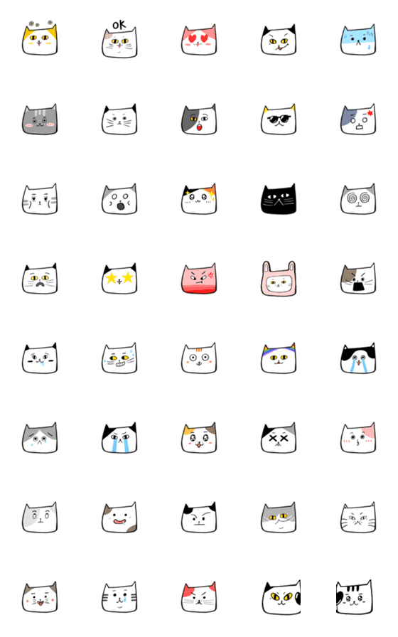 [LINE絵文字]So many catsの画像一覧