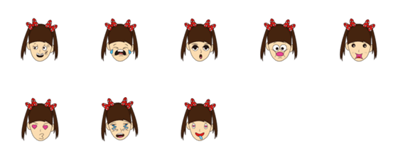 [LINE絵文字]little sister loves to be funnyの画像一覧