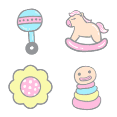 [LINE絵文字] Cute Baby (animated emoji)の画像