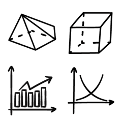 [LINE絵文字] Mathematical symbols_02_area ＆ chartの画像