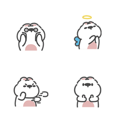 [LINE絵文字] Bobbie Kawayi Emoji Vol.1の画像