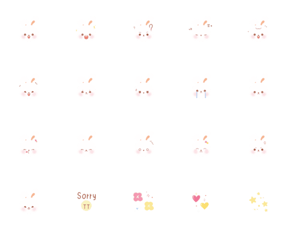 [LINE絵文字]Rabbit timeの画像一覧