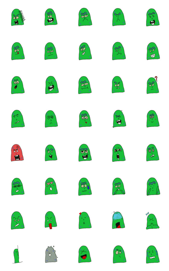 [LINE絵文字]Gherkin Dailyの画像一覧