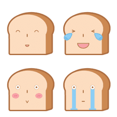 [LINE絵文字] Brian, a slice of bread Emojiの画像