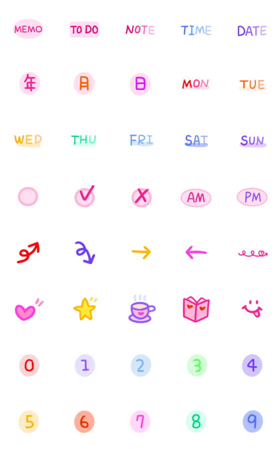 [LINE絵文字]Cute Emoji can use66の画像一覧